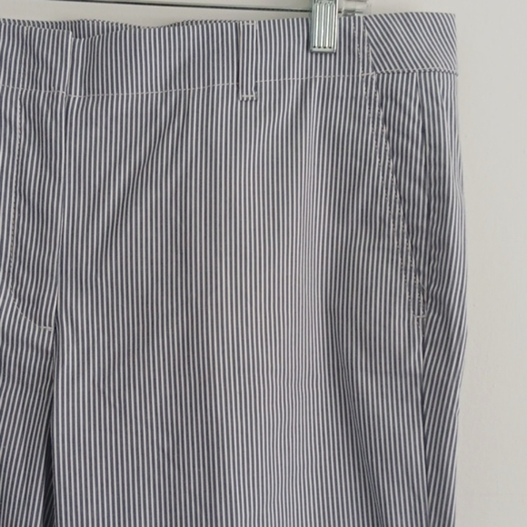 Talbots Chelsa Seersucker Flat Front Ankle Pants #2143 - Picture 2 of 7